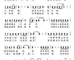 请到我家看风景简谱-谭晶演唱