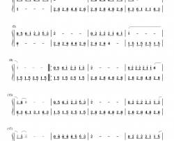 滴答钢琴简谱-数字双手-侃侃