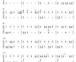 野孩子钢琴简谱-数字双手-杨千嬅