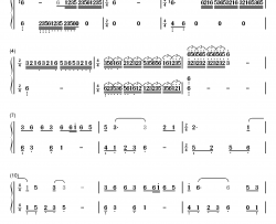 嫦娥钢琴简谱-数字双手-李玉刚