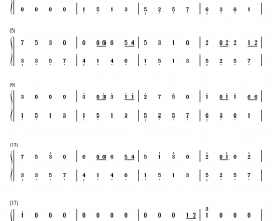 琴光的卡农钢琴简谱-数字双手-琴光Kelly