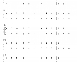 练习曲35钢琴简谱-数字双手