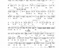 沁园春雪大字一页版简谱-殷秀梅演唱-毛泽东/生茂、唐诃词曲