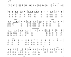 我愿傻傻的爱着你简谱