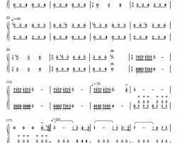 Green Requiem钢琴简谱-数字双手-久石让