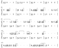 往后余生钢琴简谱-数字双手- 马良