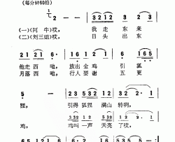 刀切连藕丝不断简谱-电影《刘三姐》选曲