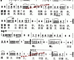 分手--乔珊简谱