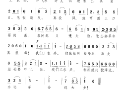 工农兵狠批投降派简谱