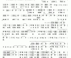 山河恋简谱-大庆小芳演唱