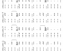 方舟生存进化主题曲钢琴简谱-数字双手-Gareth Coker