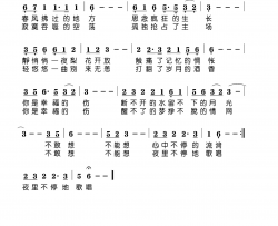 你是幸福的伤简谱