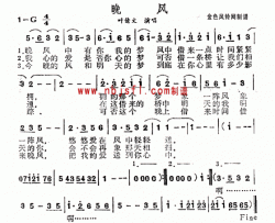 晚风--叶倩文简谱