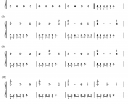 上邪钢琴简谱-数字双手-小曲儿