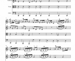 风笛舞曲弦乐四重奏简谱