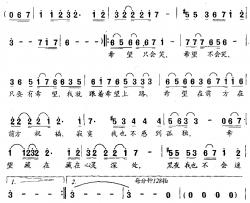 跟着希望上路简谱-张俊以词/鹏来曲