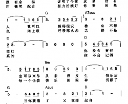 寂寞让你更快乐简谱-陈奕迅演唱