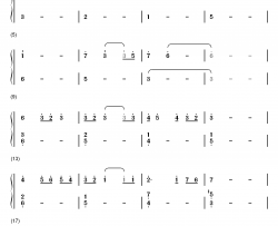 想念 想念你钢琴简谱-数字双手-黄致列