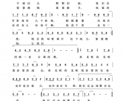再见吧战友军旅歌曲100首简谱