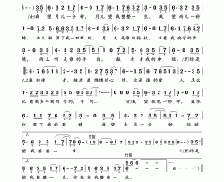 月雨绵绵（电视剧《貂蝉》片尾曲）简谱-米线&包伍演唱-岭南印象制作曲谱