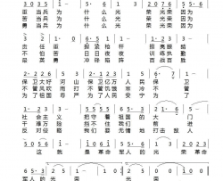 当兵为什么光荣简谱