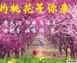 灼灼桃花等你来简谱-闻梵演唱-李大江/高福友词曲