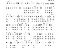 封城后的武汉简谱
