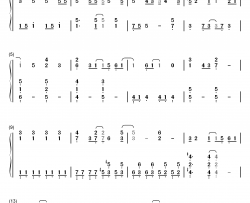 アップデート钢琴简谱-数字双手-Miwa