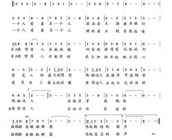 一个人爱着另一个人臧辉先试唱简谱-臧辉先演唱-臧辉先、陈玉霞/向邦瑜词曲