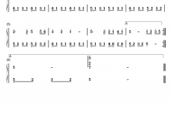 世上只有妈妈好钢琴简谱-数字双手-萧芳芳