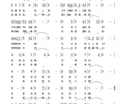 強大的祖国和我简谱