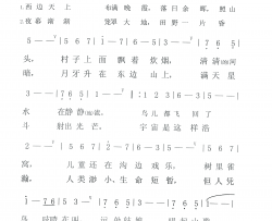 西边天上布满晚霞简谱-陈晶露演唱-张习良/张习良词曲