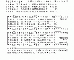 [前苏联]我们举杯二声部版简谱