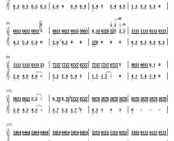 咪咪钢琴简谱-数字双手-林海