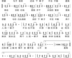 两个人的一辈子简谱-王琪演唱-王琪/王琪词曲