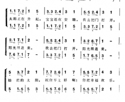 我去把门打开拉美儿歌简谱