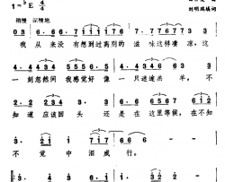 我怎么哭了简谱