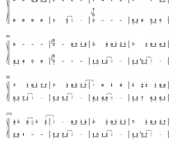 我们的爱没有错钢琴简谱-数字双手-胡夏