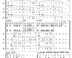 血脉相连简谱-大民词 曹中宇、韓婷曲