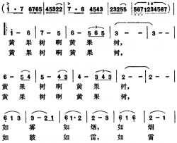 黄果树瀑布简谱-韩乐群词 家浚曲