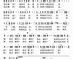 你在哪里予子词胡旭东曲你在哪里予子词 胡旭东曲简谱-李丹阳演唱-予子/胡旭东词曲
