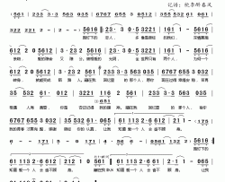 回忆里的那个人简谱