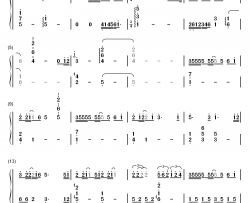 My Sunshine钢琴简谱-数字双手-张杰