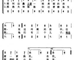 渔夫之歌简谱-新疆俄罗斯族民歌