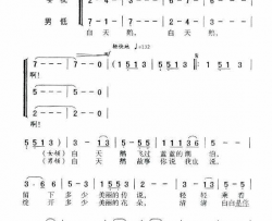 白天鹅之歌合唱简谱