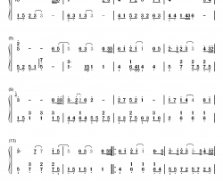 残酷月光钢琴简谱-数字双手-林宥嘉