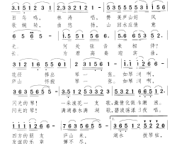 如琴湖啊闪光的琴简谱-李默演唱-颂今/彭宗祥词曲
