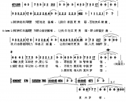 志愿者在行动简谱-陈美芳演唱-窦庆伟/刘雷词曲