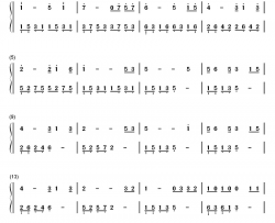 太阳岛上钢琴简谱-数字双手-郑绪岚