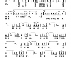 被遗忘的时光简谱-蔡琴演唱